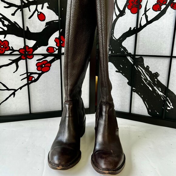 Donald J. Pliner Brown Heeled Boots - Picture 7 of 11